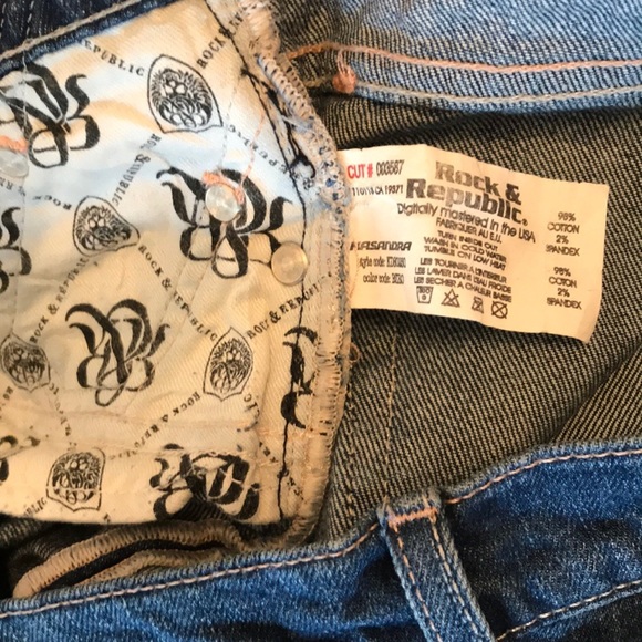 39. Rock & Republic Kasandra Jeans Sz 31 Boot cut - Picture 4 of 6